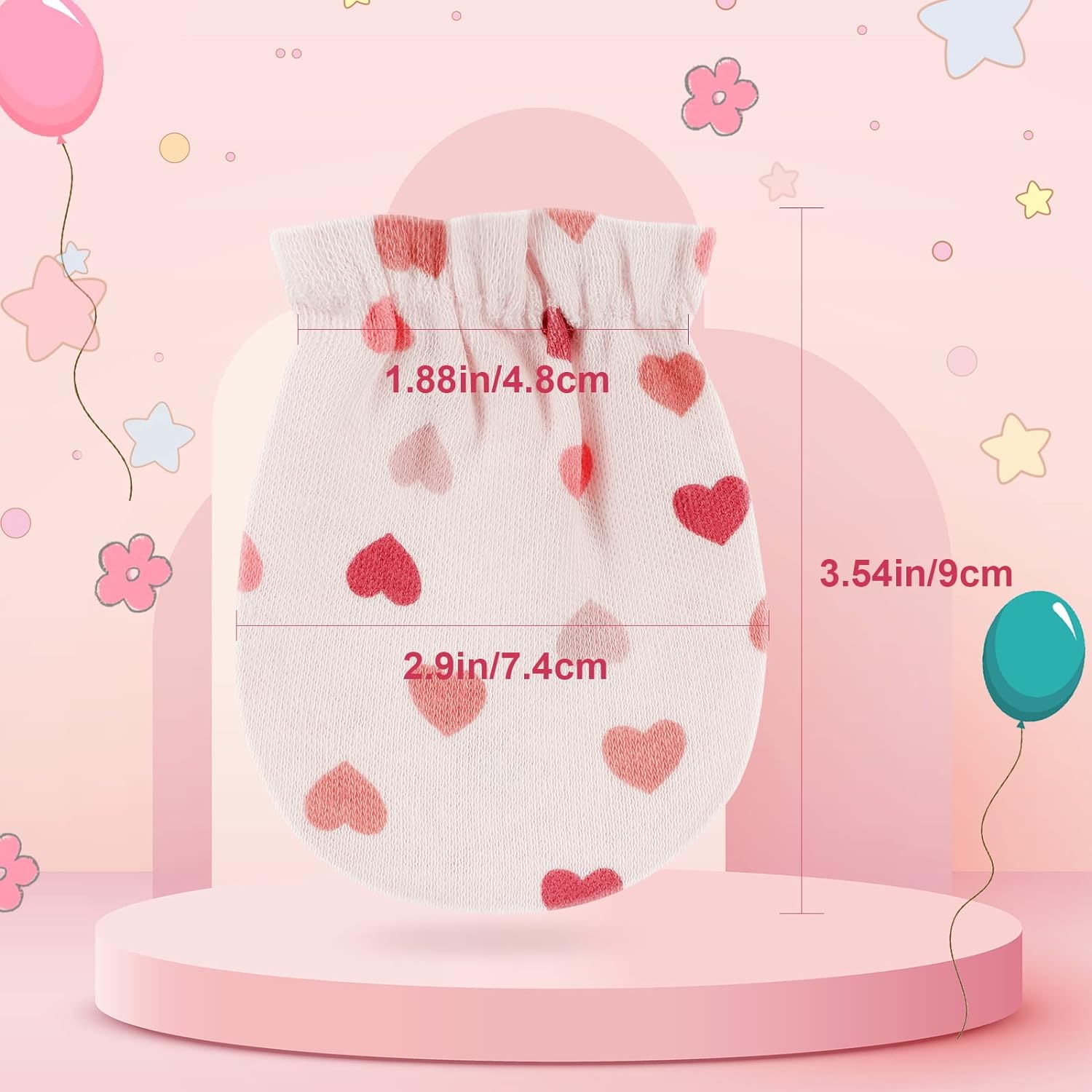 ONESING 16 Pairs Baby Mittens Newborn Mittens No Scratch 0-6 Months Warm Mittens for Newborn Baby Boys Girls - Image 5